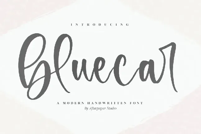 Bluecar font