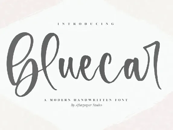 Bluecar font