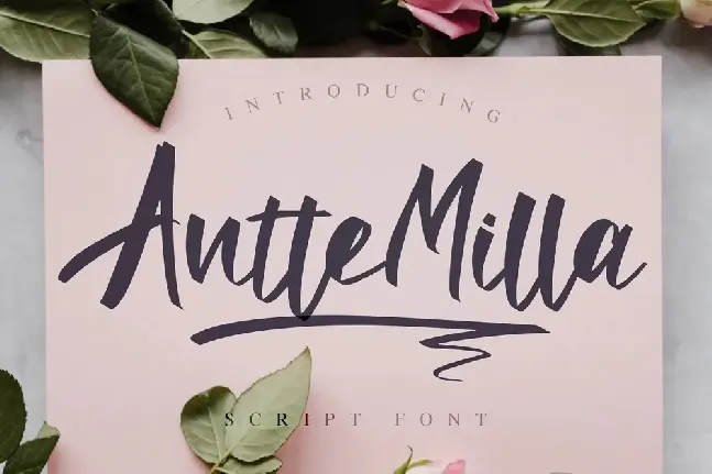 Antte Milla font