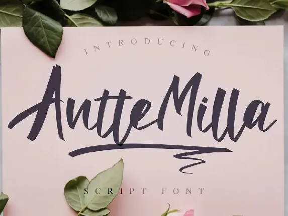 Antte Milla font