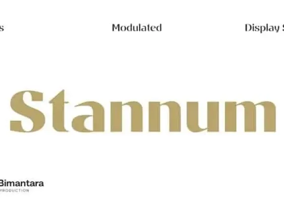 Stannum Sans Serif font