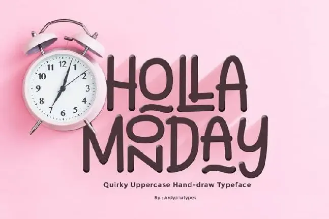 Holla Monday Display font