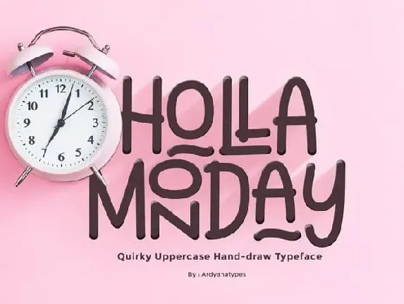 Holla Monday Display font