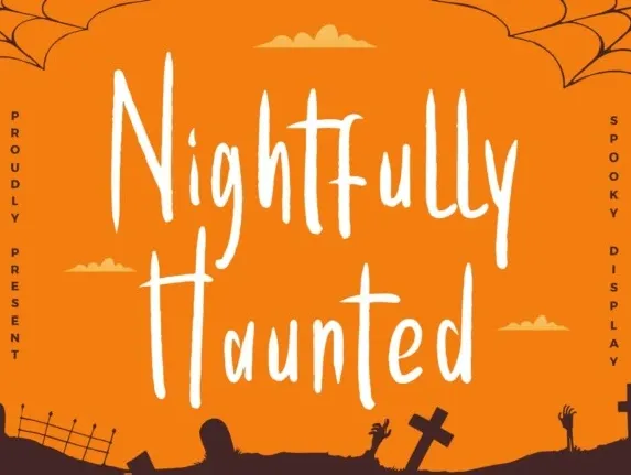 Nightfully Haunted font