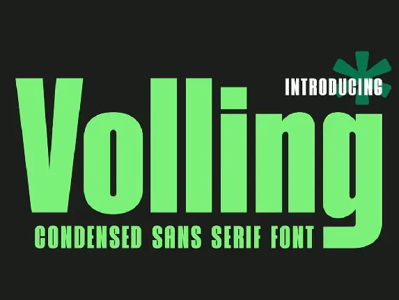 Volling font