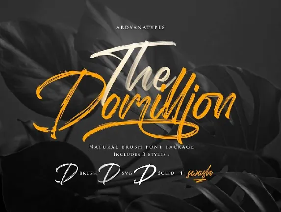 Domillion font