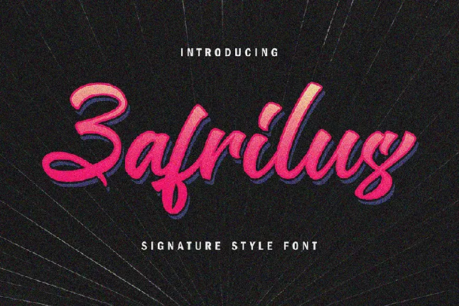 Zafrilus font