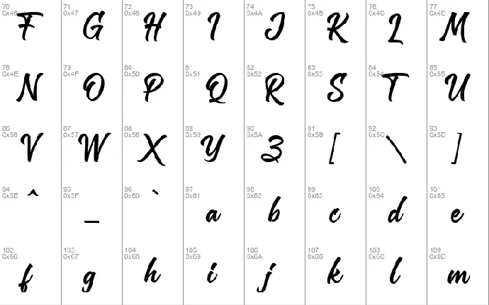 Zafrilus font