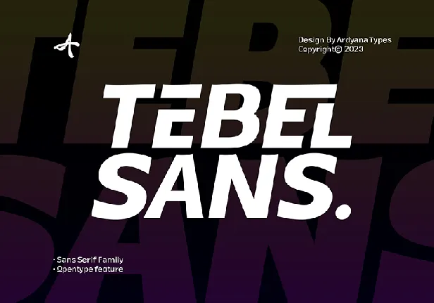 Tebel Sans font