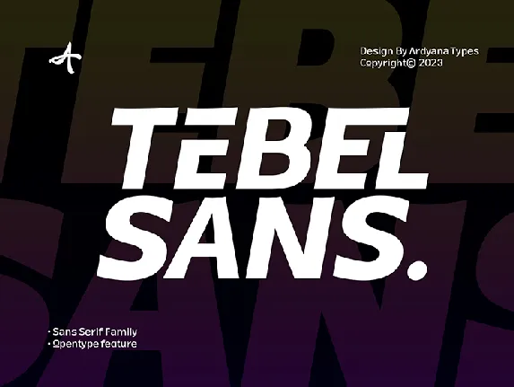 Tebel Sans font