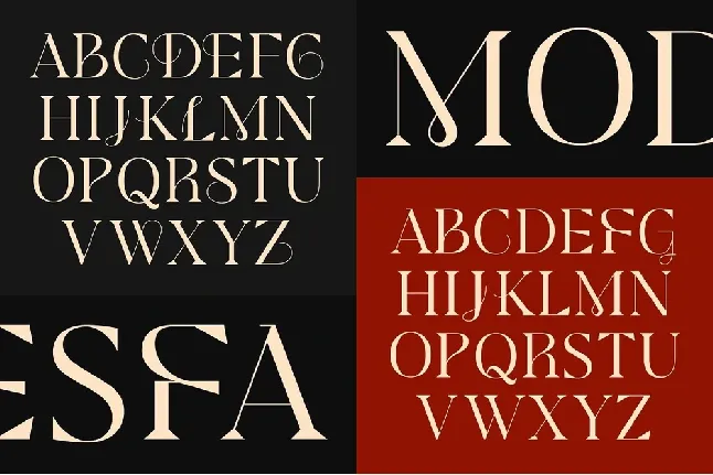 Modesfa font