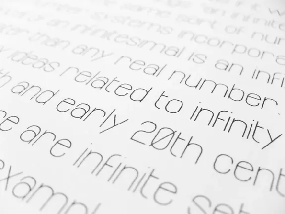 Infinity font