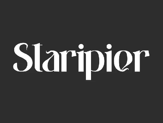 StaripierDemo font