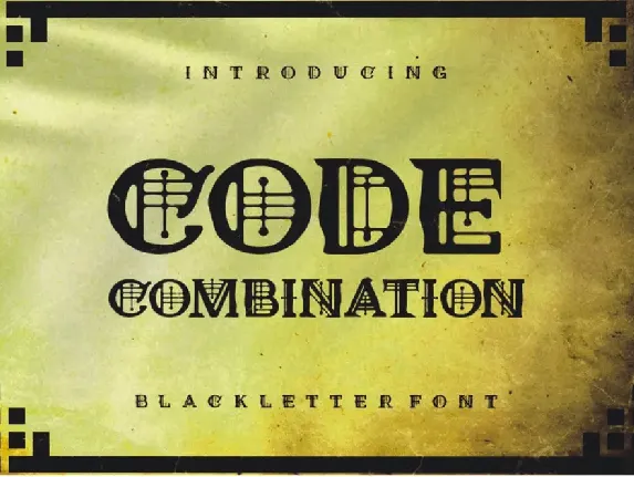 Code Combination font