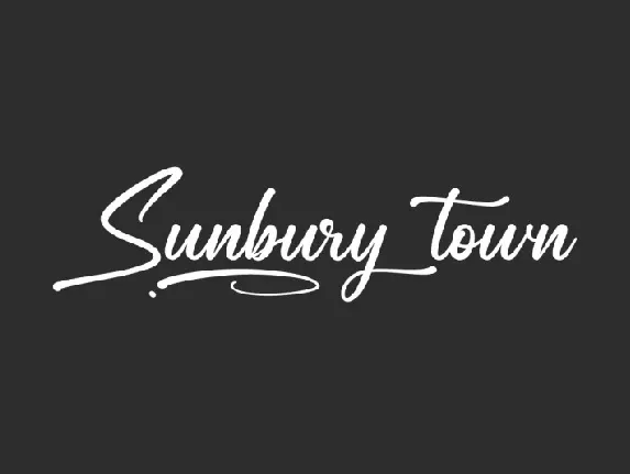 Sunbury Town font