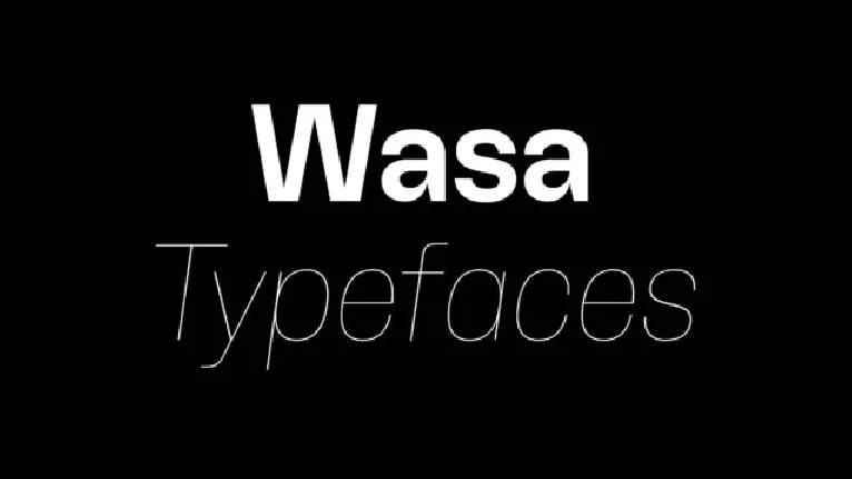 Wasa Family font