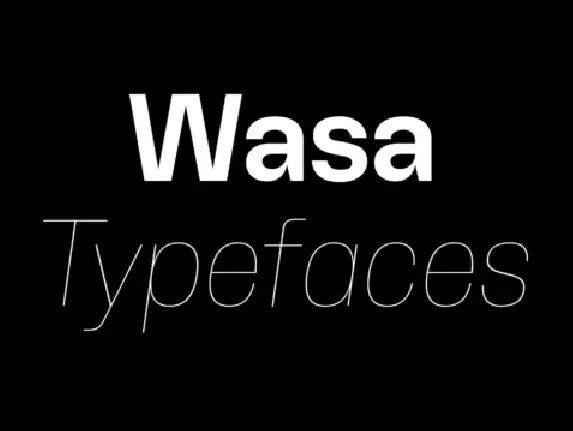 Wasa Family font