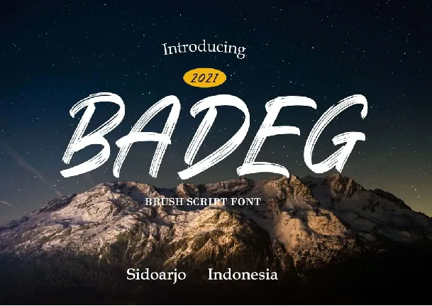 Badeg font