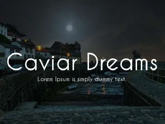 Caviar Dreams font