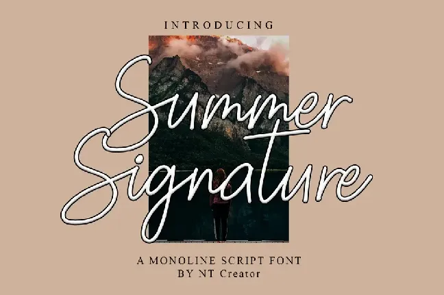 Summer Signature font