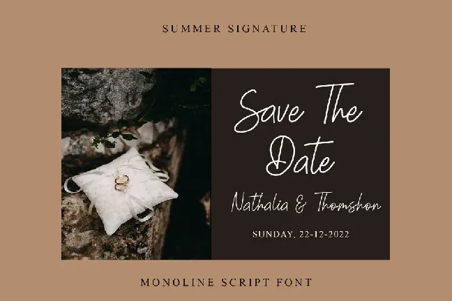 Summer Signature font