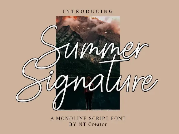 Summer Signature font