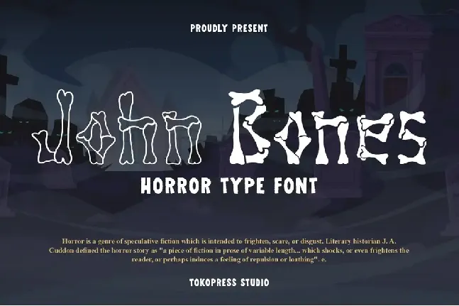 John Bones font