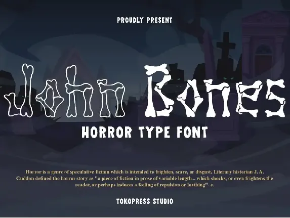 John Bones font