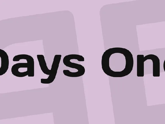 Days One font