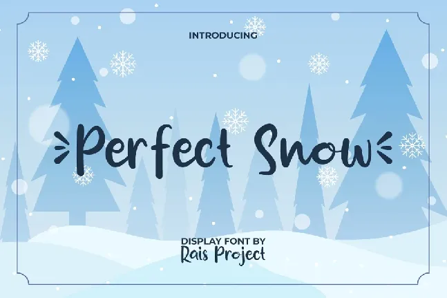 Perfect Snow Demo font