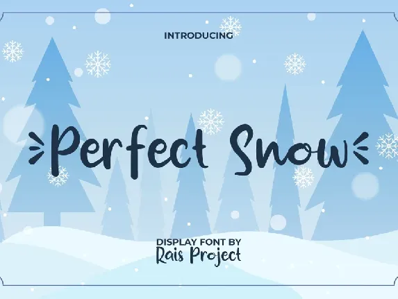 Perfect Snow Demo font