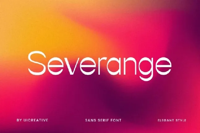 Severange font