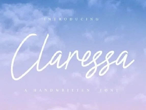 Claressa Handwriting font