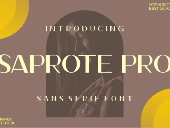 Saprone font