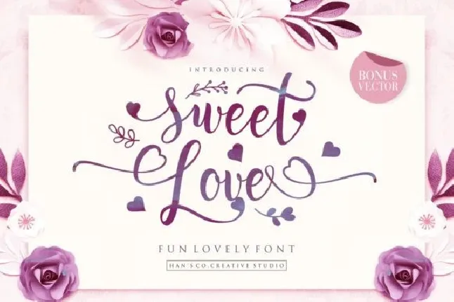 Sweet Love Calligraphy font