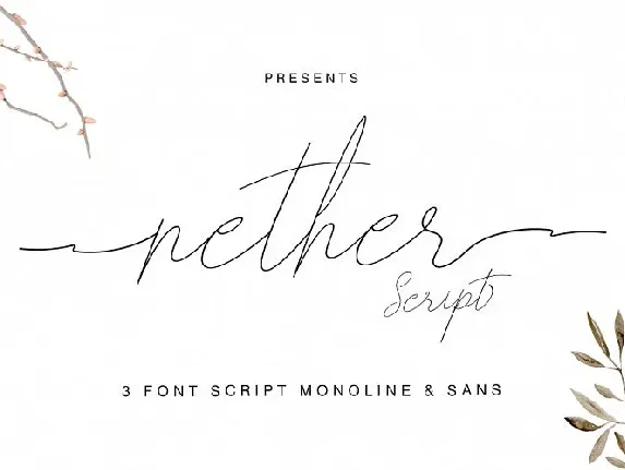 Nether Handwritten Free font