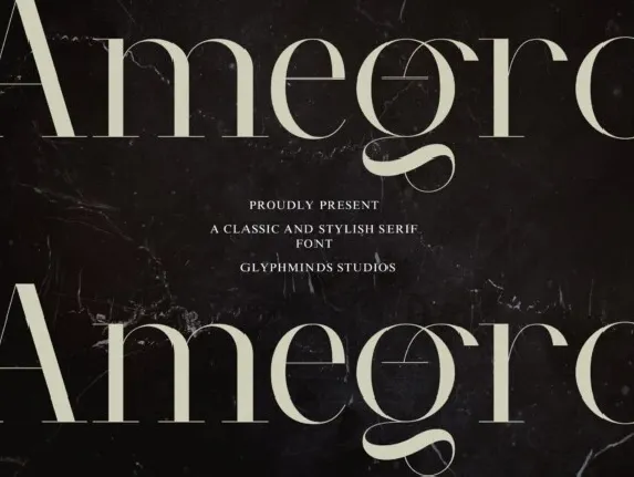 Amegro font