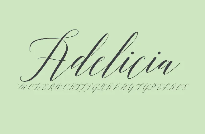 Adelicia font