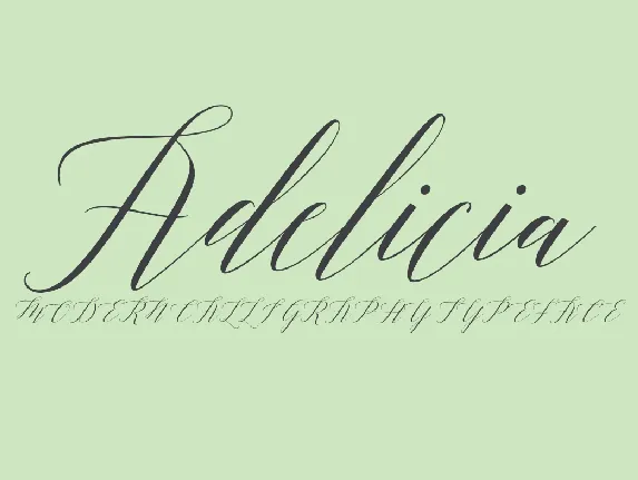 Adelicia font