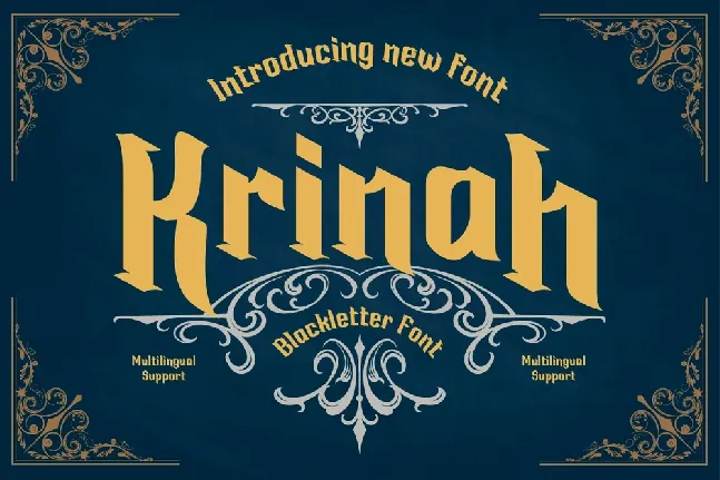 Krinah font