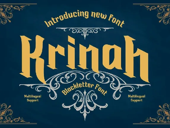 Krinah font