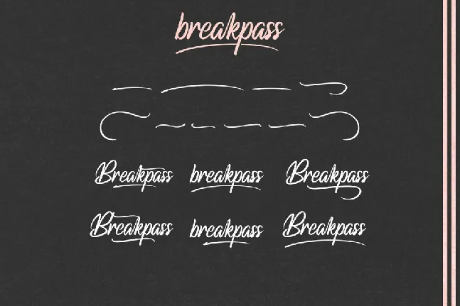 Breakpass Demo font