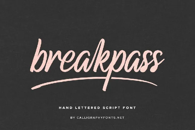 Breakpass Demo font