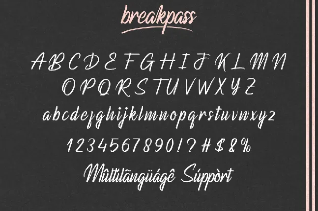 Breakpass Demo font