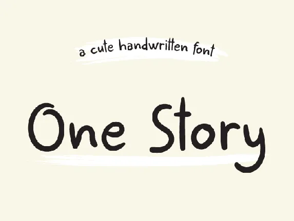 One Story font