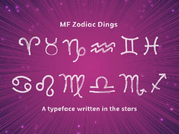 MF Zodiac Dings font