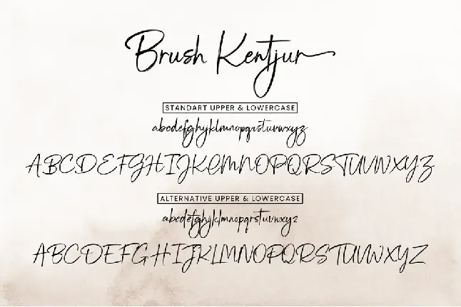 Brush Kentjur font