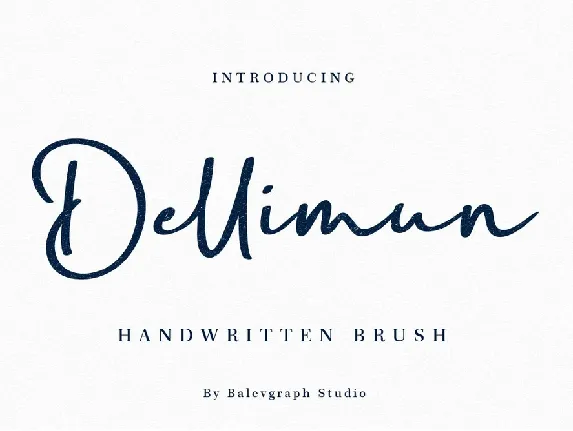 Dellimun font