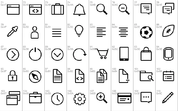 Icon-Works font