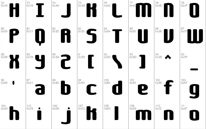 Galapogos BRK font